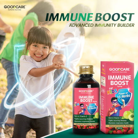 Goodcare Immune Boost Syrup 200Ml By Baidyanath | 15 Ayurvedic Herbs | Immunity & Growth