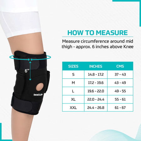 Beatxp By Pristyn Care Knee Patella Support For Men | Sports | Fitness | Training (Single Pair-Xl)