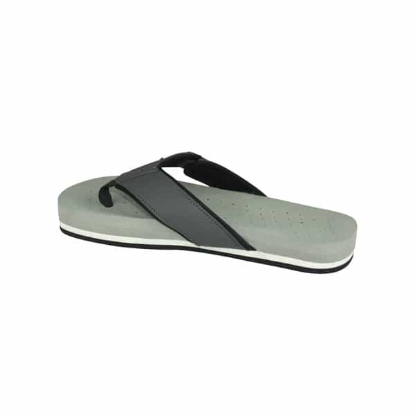Ortho Cheer Men's Orthopedic And Diabetic Friendly Slipper With Velcro Strap | Grey | Size 8 -1 Pair