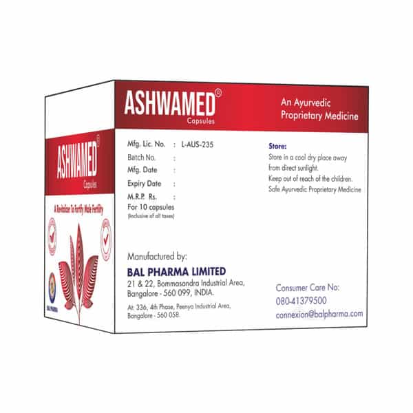 Ashwamed Capsule - Restores Male Virility - 10 X 10