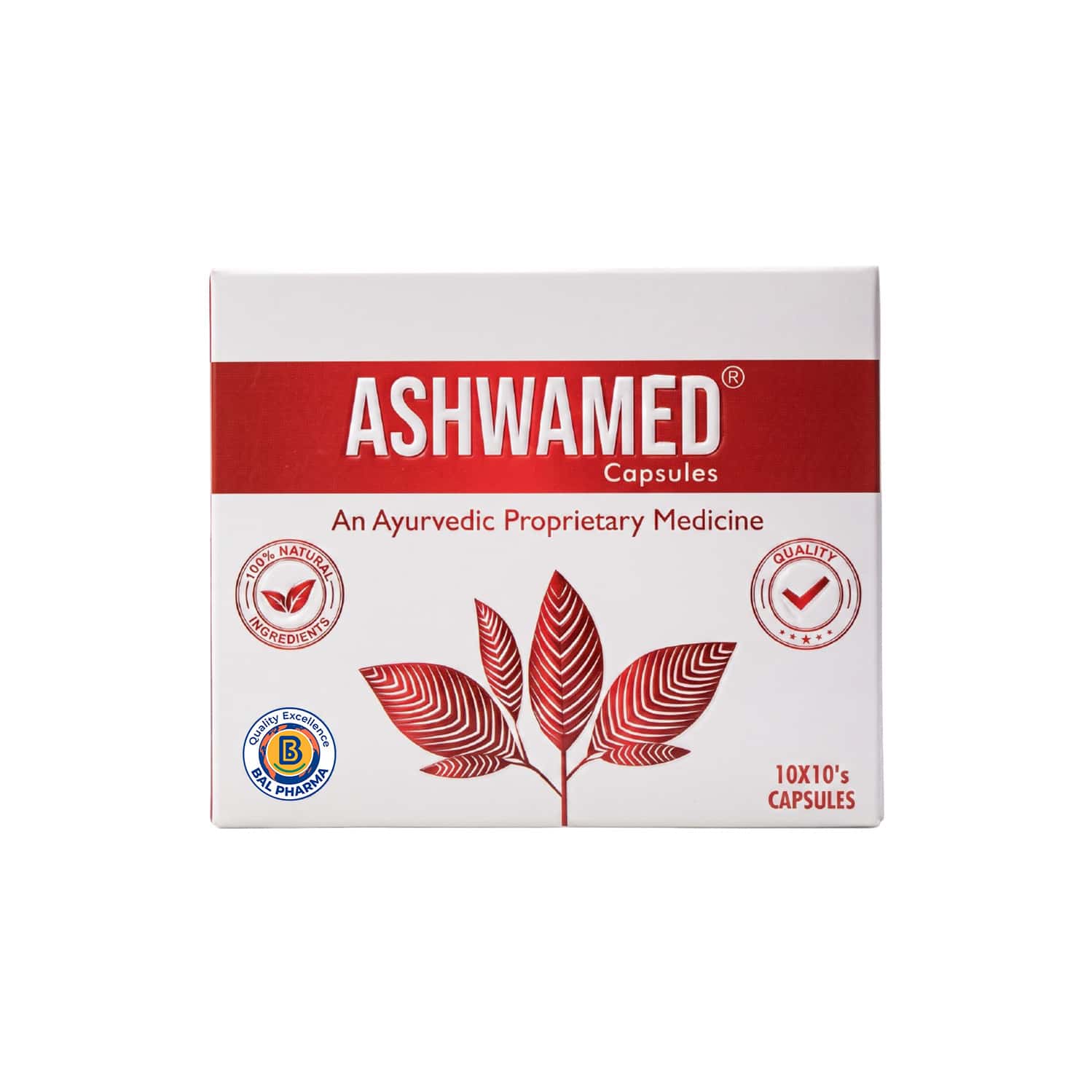 Ashwamed Capsule - Restores Male Virility - 10 X 10