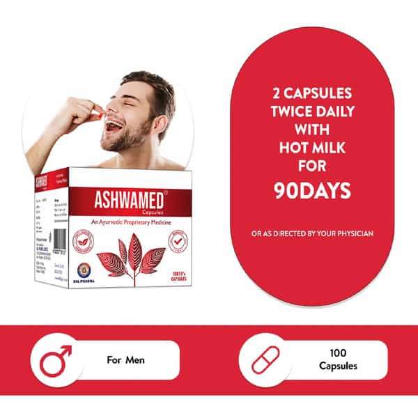 Ashwamed Capsules For Energy | Stamina | Immunity | Fortify Male Fertility | 10 Capsule (Pack Of 10)