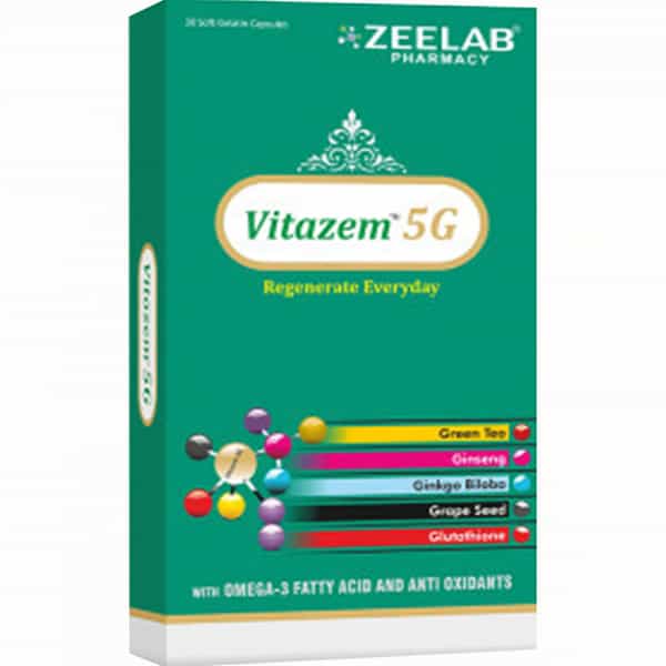 Vitazem 5G Softgel Capsule Strip Of 15Caps