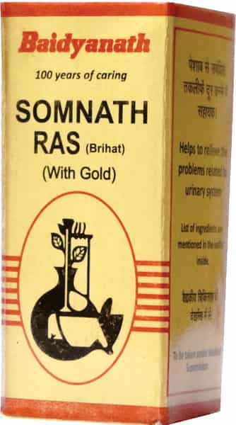 Baidyanath Asli Ayurved Somnath Ras Brsy -10 Tablets