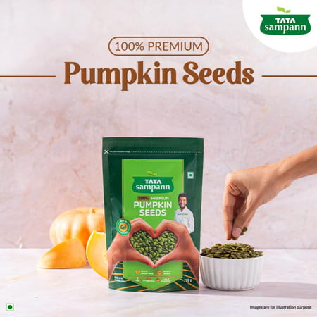 Tata Sampann Premium Pumpkin Seeds| Resealable Pack| 200g