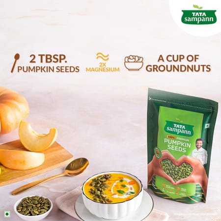 Tata Sampann Premium Pumpkin Seeds| Resealable Pack| 200g