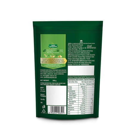 Tata Sampann Premium Pumpkin Seeds| Resealable Pack| 200g