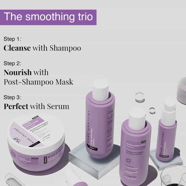 Bare Anatomy Ultra Smoothing Hair Mask With Niacinamide | Smoothens | Repairs | Strengthens | 250 Gm