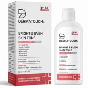Dermatouch Bright & Even Skin Tone Gentle Cleanser | Ph 5.5 Daily Face Wash | 50ml