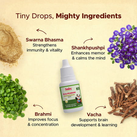 Baalprashan Swarnaprashan Ayurvedic Immunity Booster - 15ml