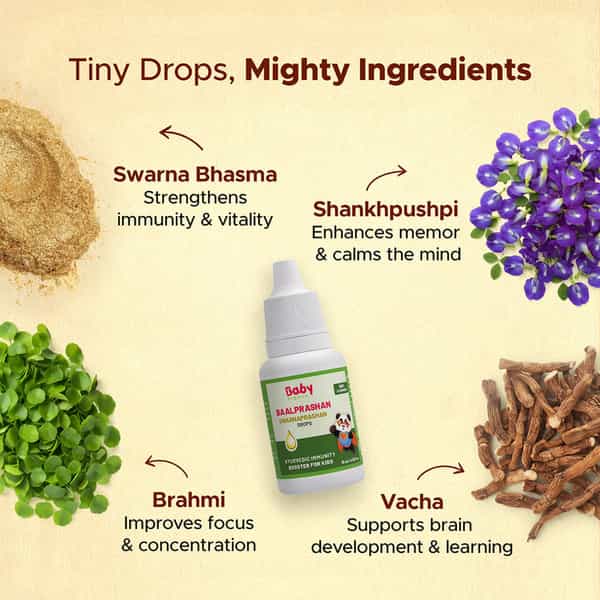 Baalprashan Swarnaprashan Ayurvedic Immunity Booster - 15Ml