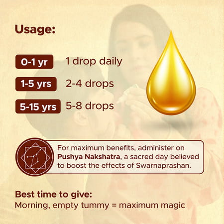 Baalprashan Swarnaprashan Ayurvedic Immunity Booster - 15ml