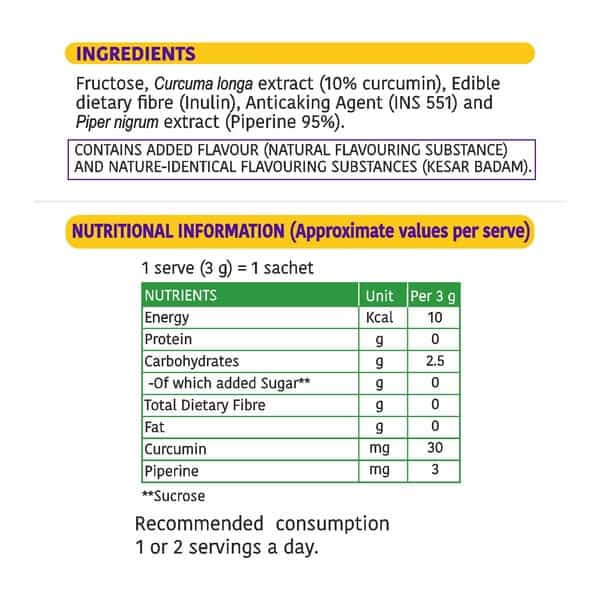 Dr. Reddy's Curhealth Immunity Booster With Curcumin Extract & Piperine |Kesar Badam |90G