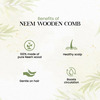 Beautisoul Organic Neem Wood Comb With Handle | Kachi Neem Wood Comb Set For Women | Kangi For Hair