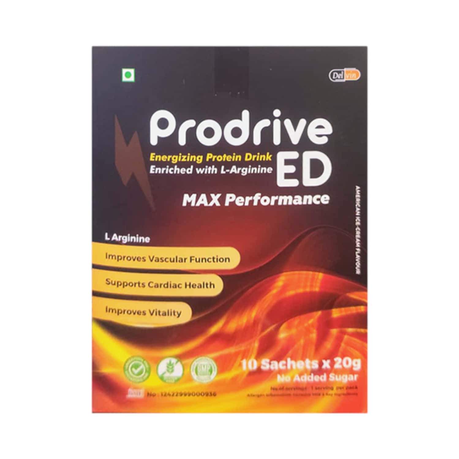 Prodrive Ed American Ice Cream Flavour Sachet Of 20gm Oral Powder