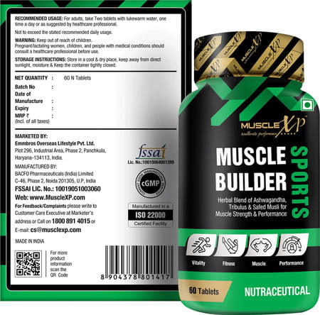 Musclexp Muscle Builder Sports 60 Tablets