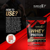 Musclexp 100% Whey Protein With Digestive Enzyme - 1Kg Pouch Double Chocolate