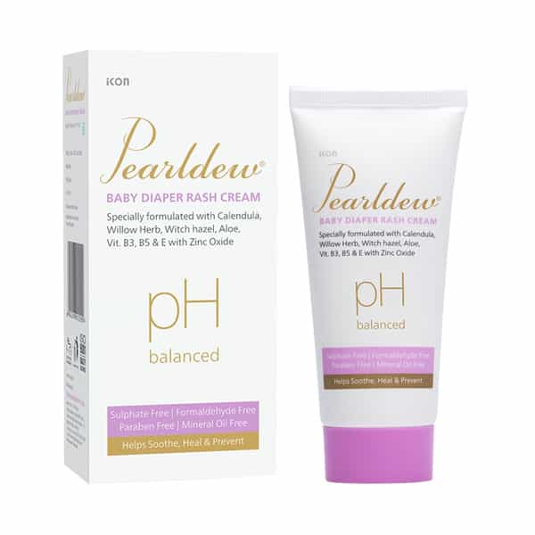 Pearldew Baby Diaper Rash Cream 50 Gm | With Calendula & Witch Hazel (Pack Of 2)
