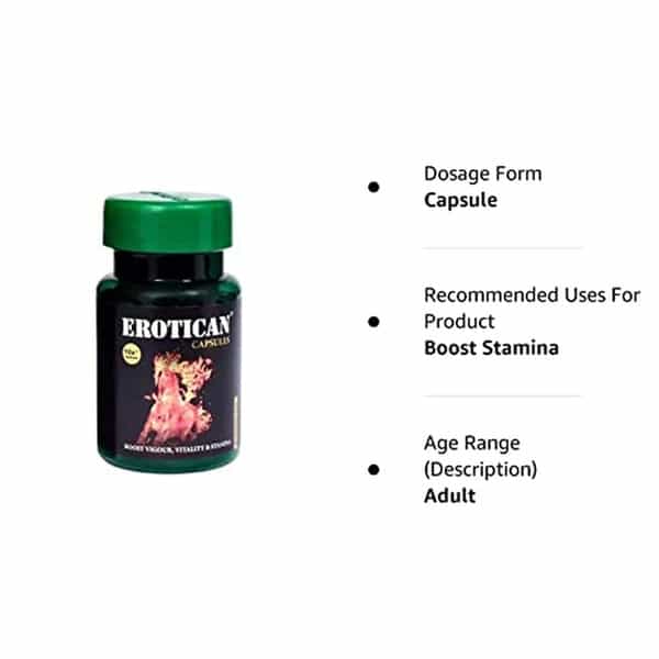 Sunova Erotican 60 Capsule Pack (600 Mg)