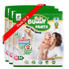 Bummy Pants Baby Diaper M | Ultra Dry Comfort | 360 Protection | 12Hr Absorption - (3 X 54Pcs)