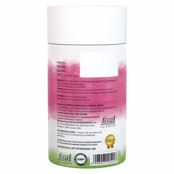 Pure Nutrition Collagen Builder Vegan Plant-Based Supplement With Natural Biotin & Vitamin C (250 G)