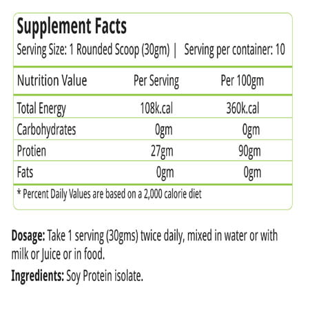 Natures Velvet Soy Protein | Vegetarian And Natural | 300 Gms