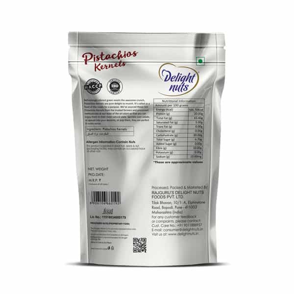 Delight Nuts Pistachios Kernels 150Gm