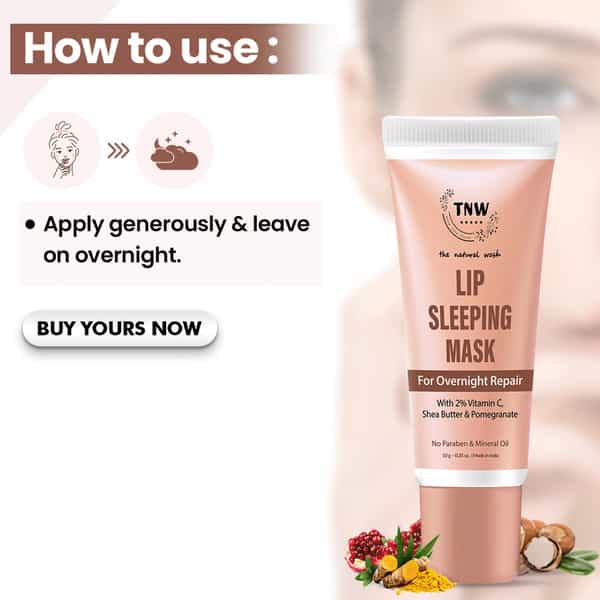 Tnw The Natural Wash Lip Sleeping Mask For Repairing Chapped Lips - 10 G