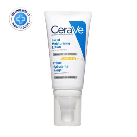 Cerave Am Facial Moisturizing Lotion For Normal To Dry Skin | Day Cream With Sunscreen Spf 50 | 50gm