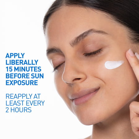 Cerave Am Facial Moisturizing Lotion For Normal To Dry Skin | Day Cream With Sunscreen Spf 50 | 50Gm