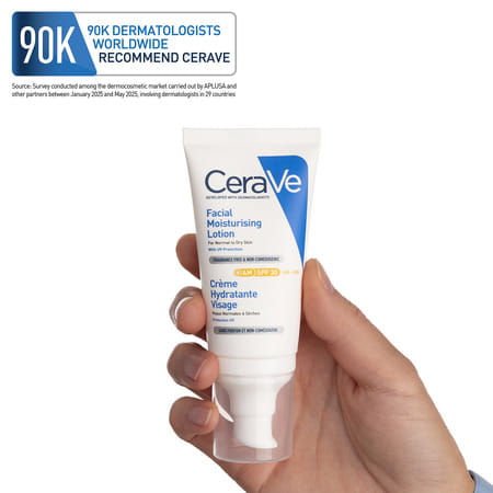 Cerave Am Facial Moisturizing Lotion For Normal To Dry Skin | Day Cream With Sunscreen Spf 50 | 50Gm
