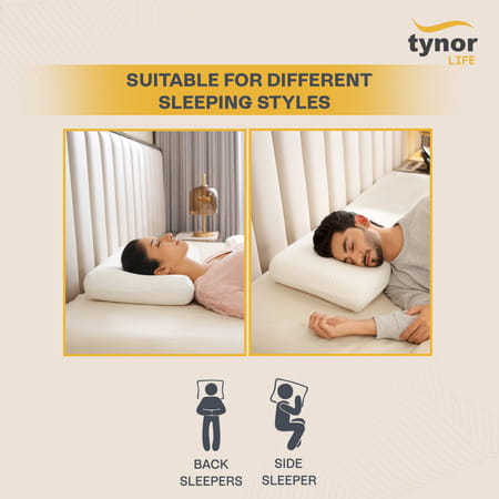 Tynor Elite Ortho Memory Pillow White Soft Universal 1 Unit