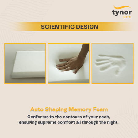 Tynor Elite Ortho Memory Pillow White Soft Universal 1 Unit