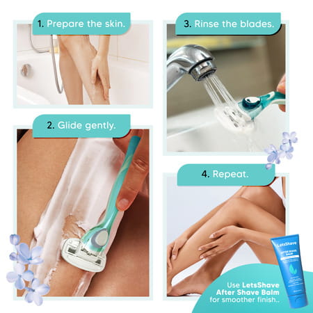 Letsshave Evior 6 Shaving Razor For Women