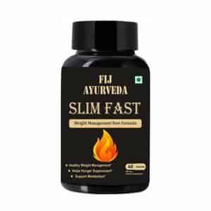 Fij Ayurveda Slim Fast Capsule|men & Women|weight Management | Belly Fat & Fat Burn|500mg - 60 Nos