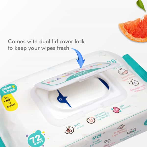R For Rabbit Feather Aqua Baby Wipes (Combo Of 2)