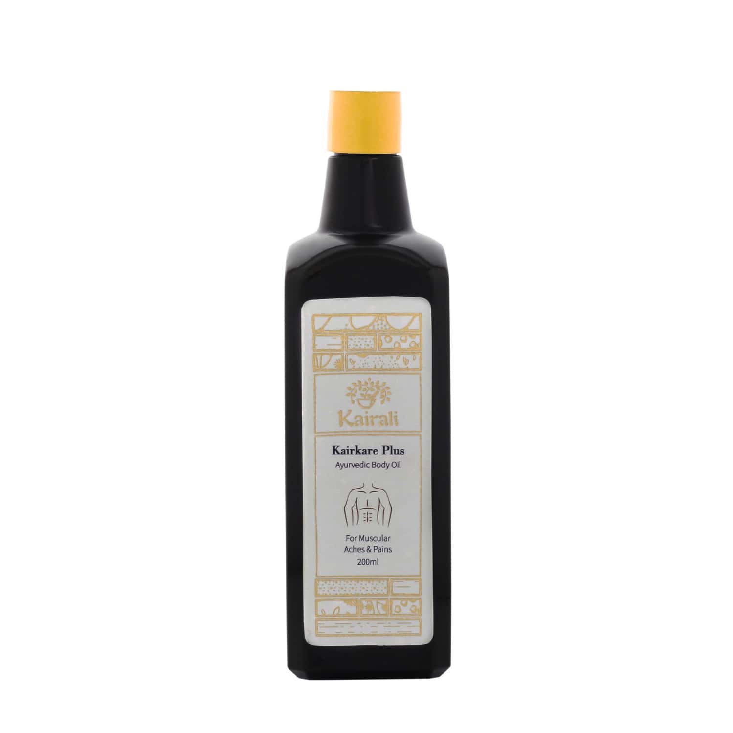Kairali Kairkare Plus - Ayurvedic Body Pain Relief Oil For Muscular Aches & Pains - 200ml