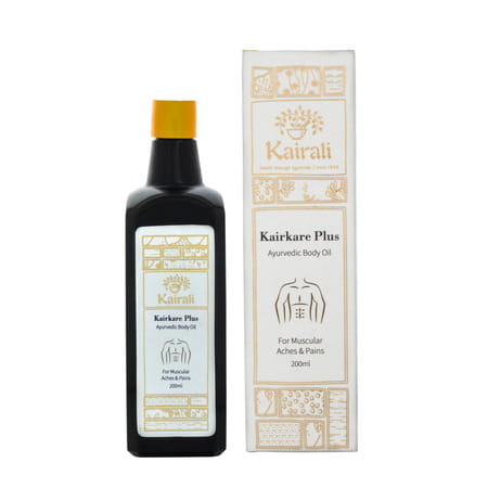 Kairali Kairkare Plus - Ayurvedic Body Pain Relief Oil For Muscular Aches & Pains - 200ml