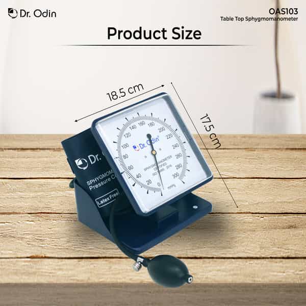 Dr. Odin Oas103 Table Top Aneroid Sphygmomanometer Precision Blood Pressure Monitor 1 No's