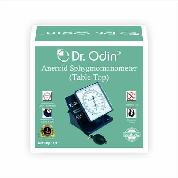 Dr. Odin Oas103 Table Top Aneroid Sphygmomanometer Precision Blood Pressure Monitor 1 No's