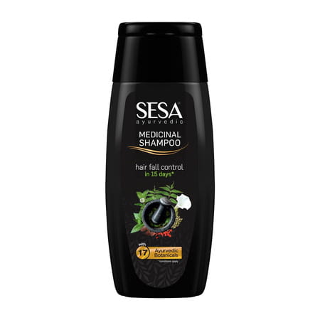 Sesa Ayurvedic Medicinal Shampoo Controls Hairfall With Herbs For Smooth & Shiny Hair 200 Ml