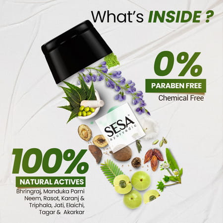 Sesa Ayurvedic Medicinal Shampoo Controls Hairfall With Herbs For Smooth & Shiny Hair 200 Ml