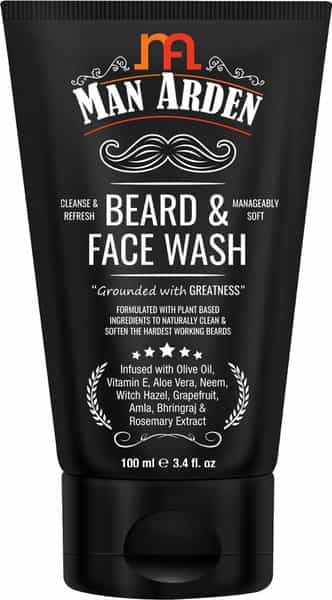 Man Arden Beard & Face Wash For Men - No Parabens Sulphate Silicones - 100Ml