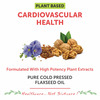 Bliss Welness Organic Flaxseed Oil Omega 3 6 9 Heart Brain Health - 60 Softgel Capsules(Pack Of 2)