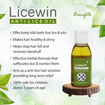 Licewin Oil 25 Ml | Enriched With Sitafal | Mehandi | Kapoor & Nilgiri Oil (Pack Of 4)