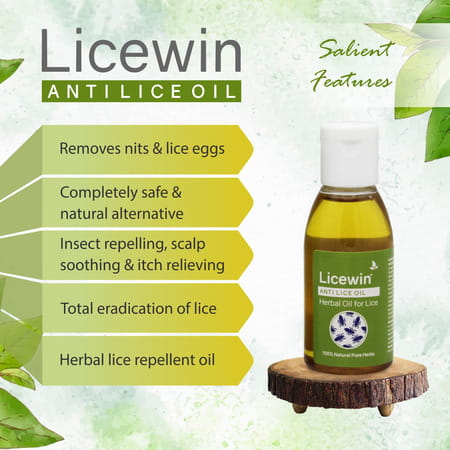 Licewin Oil 25 Ml | Enriched With Sitafal | Mehandi | Kapoor & Nilgiri Oil (Pack Of 4)