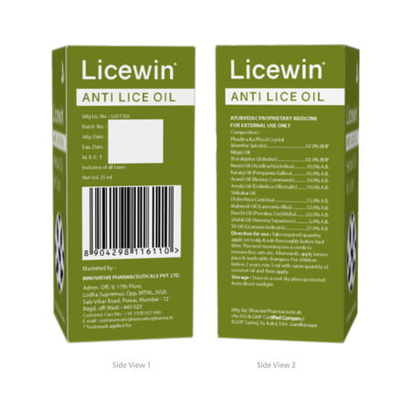 Licewin Oil 25 Ml | Enriched With Sitafal | Mehandi | Kapoor & Nilgiri Oil (Pack Of 4)