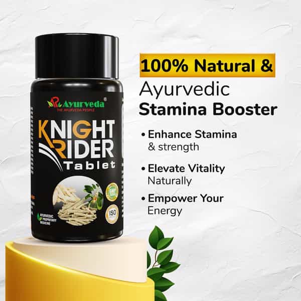A R Ayurveda Knight Rider Ayurvedic Tablets For Men For Stamina Booster & Immunity - 60 Tablets