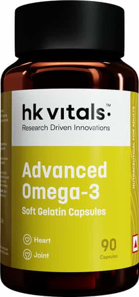 Hk Vitals Advanced Omega 3 (90 Caps) | 1000Mg Fish Oil | 360Mg Epa & 240Mg Dha