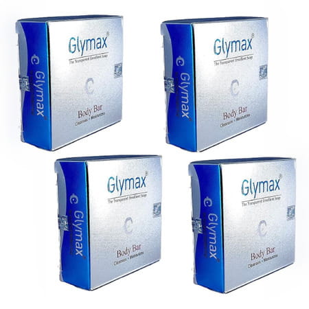 Glymax - The Transparent Emollient Soap - 75 Gram (Pack Of 4)